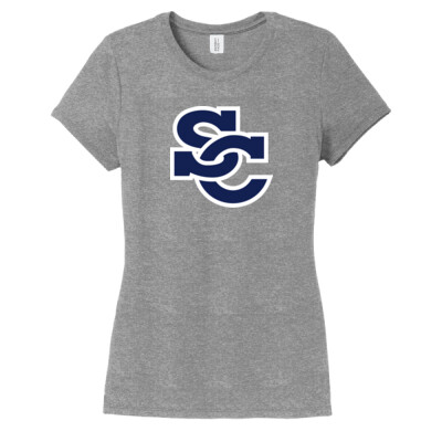 District Adult Ladies Perfect Tri Tee - SC Logo Navy Thumbnail