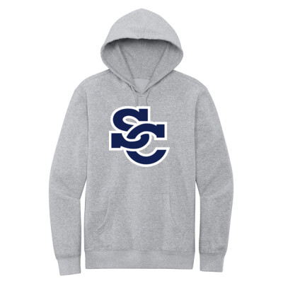 District Adult Unisex Fleece Hoodie - SC Logo Navy Thumbnail