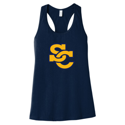 Bella + Canvas Ladies Racerback Tank Top - SC Logo Yellow Thumbnail