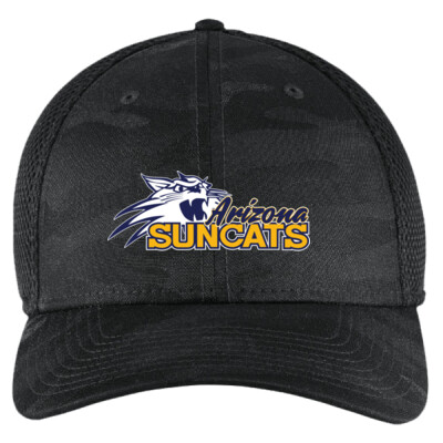 New Era Camo Stretch Mesh Cap - Suncats Logo Thumbnail