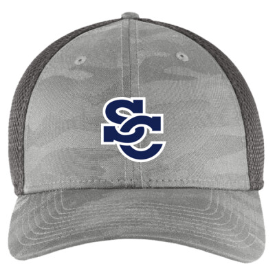 New Era Camo Stretch Mesh Cap - SC Logo Navy Thumbnail