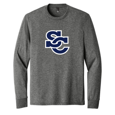 District Adult Triblend Long sleeve - SC Blue Thumbnail